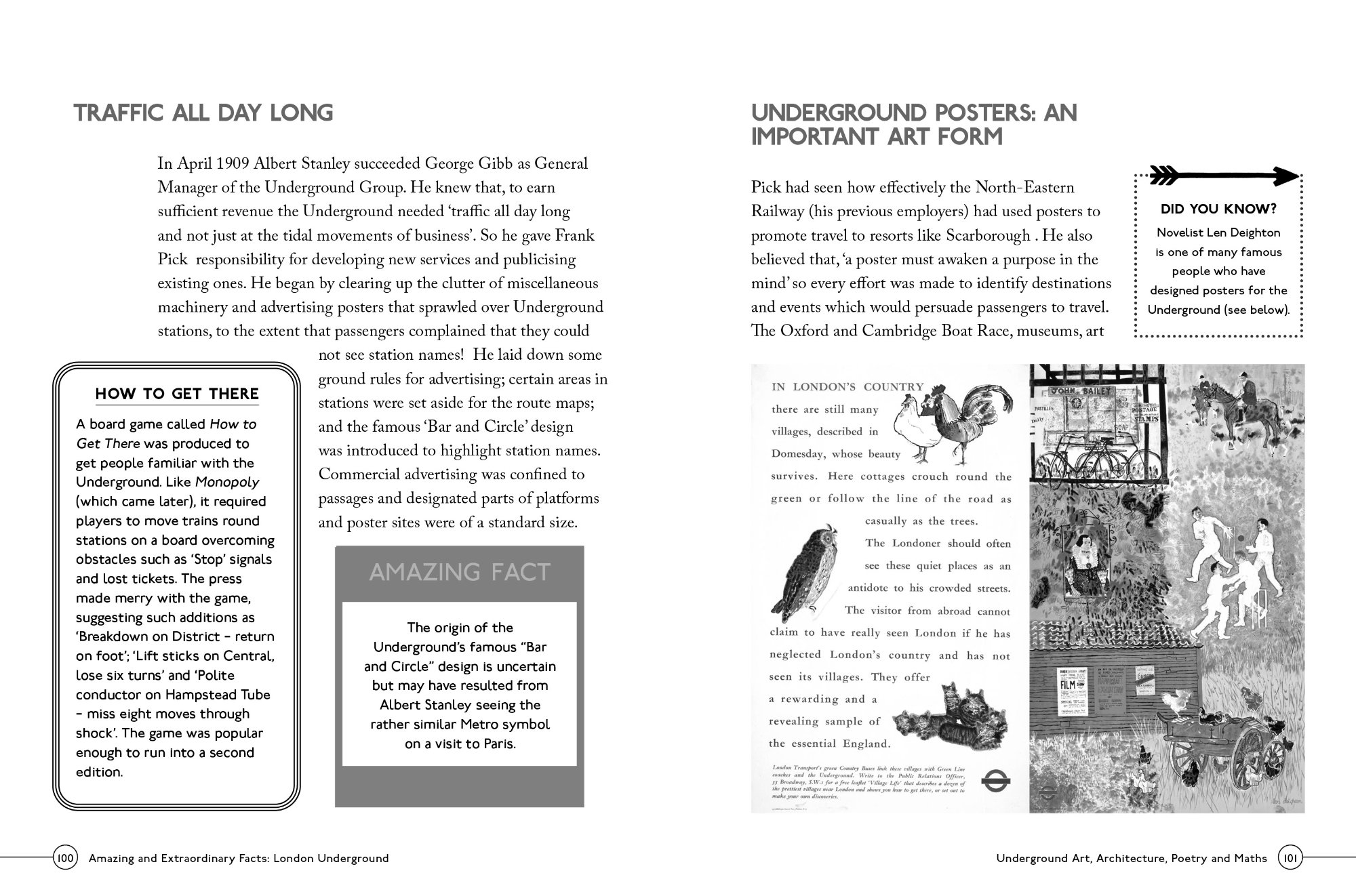 Inside pages from London Underground